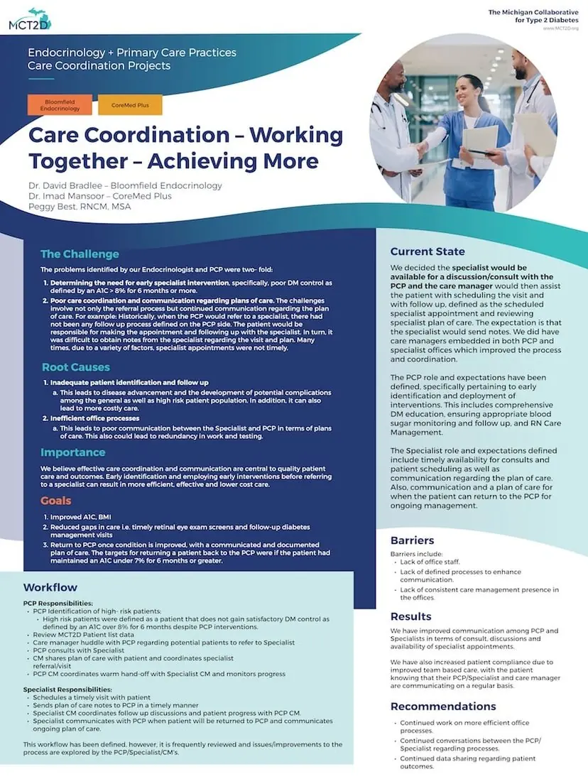Care Coordination – Working Together – Achieving More