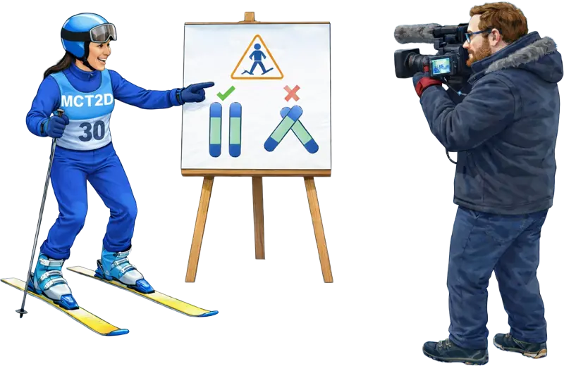 Filming Ski Instructor