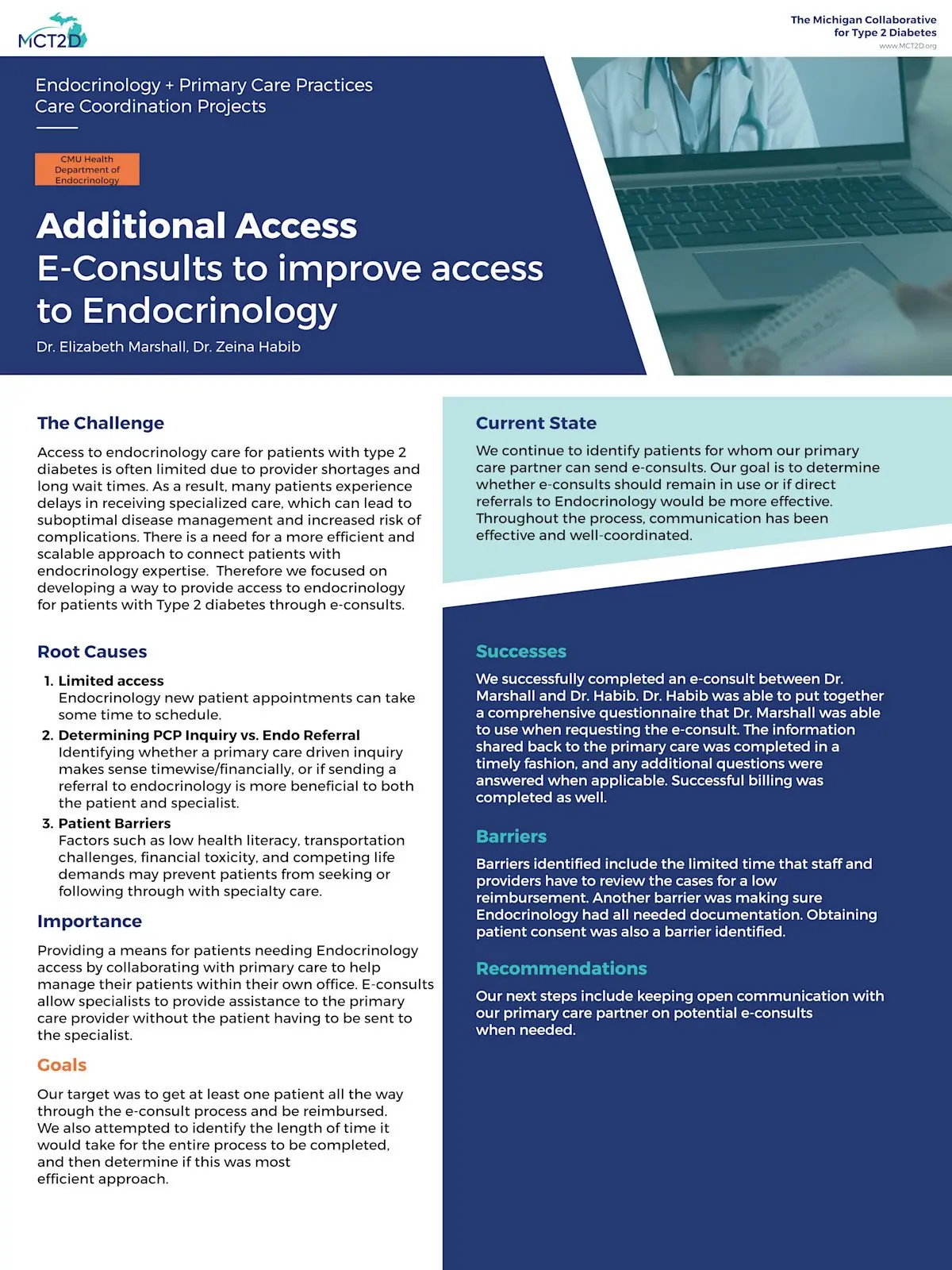 Additional Access - E-Consults to improve access to Endocrinology
