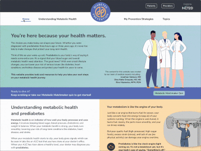 Prediabetes app preview